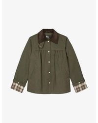 The Kooples - Corduroy-Collar Relaxed-Fit Cotton Jacket - Lyst