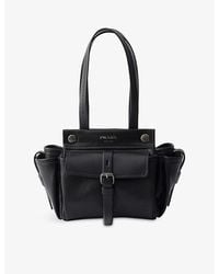 Prada - Route Mini Leather Tote Bag - Lyst