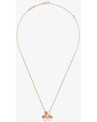 Van Cleef & Arpels - Frivole Small 18ct Rose-gold And 0.08ct Diamond Pendant Necklace - Lyst