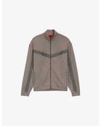 HUGO - Logo-Print Relaxed-Fit Woven Tracksuit Top - Lyst