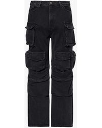 Jaded London - Voltage Slip-pocket Mid-rise Wide-leg Cotton-blend Trousers - Lyst