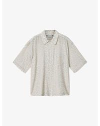 AllSaints - Cruz Leo Leopard-Print Cotton And Linen-Blend Shirt - Lyst
