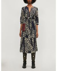 Ba&sh Orson Crepe Midi Dress - Multicolour
