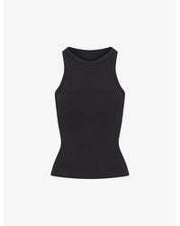 Skims - Cotton Jersey Round-Neck Stretch-Cotton Tank Top - Lyst