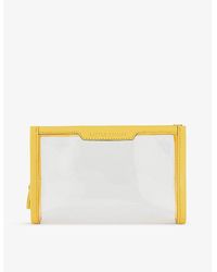 Anya Hindmarch - /yellow Little Things Embossed Woven Pouch - Lyst