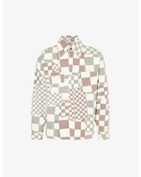 ERL - Checked Brand-embroidered Cotton Jacket - Lyst