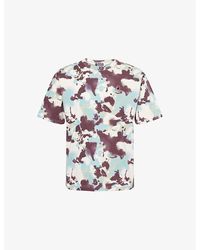 A Bathing Ape - Map Camo One Point Short-Sleeve Cotton-Jersey T-Shirt - Lyst