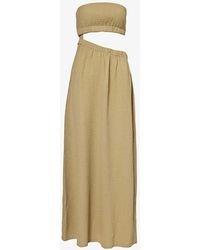 4th & Reckless - Angie Cut-out Stretch-woven Maxi Dress - Lyst