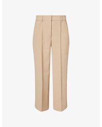ME+EM - Tailored Cropped-Leg Woven Trousers - Lyst