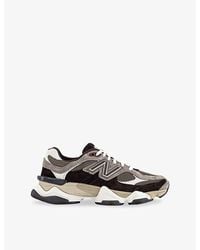 New Balance - 9060 Suede And Mesh Trainers - Lyst