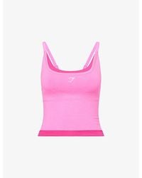 GYMSHARK - Interval Seamless Midi Jersey Tank Top - Lyst