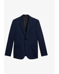 Ted Baker - Vy Shakerj Slim-fit Striped Cotton And Linen-blend Jacket - Lyst