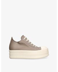Rick Owens - Mega Bumper Leather Low-Top Trainers - Lyst