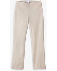 white company trousers and jeans