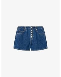 AllSaints - Tay Button-Up Denim Shorts - Lyst