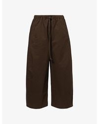 Entire studios - Loft Curved-Hem Cotton Trousers - Lyst