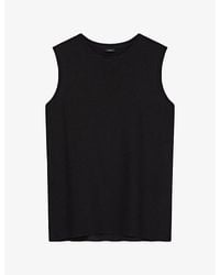 JOSEPH - Bley Sleeveless Straight-Cut Silk Blouse - Lyst