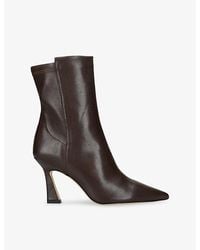 Stuart Weitzman - Vinnie 85 Heeled Leather Ankle Boots - Lyst