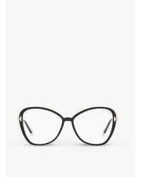 Tom Ford - Ft5769-b Irregular-frame Acetate And Metal Optical Glasses - Lyst