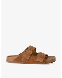 Balenciaga - Sunday Slip-On Leather Sandals - Lyst