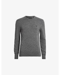 AllSaints - Mode Merino Marl-Pattern Wool Crew Jumper - Lyst