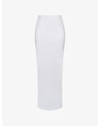 House Of Cb - Lyra Slim-Fit Stretch-Cotton Maxi Skirt - Lyst