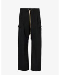 Fear Of God - Flap-pocket Elasticated-waist Wool And Cotton-blend Trouser - Lyst