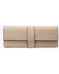 Smythson - Panama Small Leather Jewellery Roll Case - Lyst