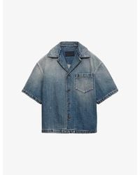 Prada - Denim Bowling Shirt - Lyst