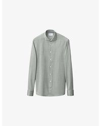 Eton - Filo Di Scozia Contemporary-Fit Cotton-Knit Shirt - Lyst