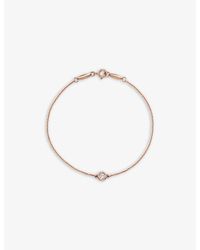 Tiffany & Co. - Elsa Peretti Diamonds By The Yard 18Ct Rose- And 0.1Ct Diamond Bracelet - Lyst