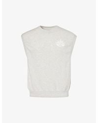Replay - Logo-print Sleeveless Cotton-blend Sweatshirt - Lyst