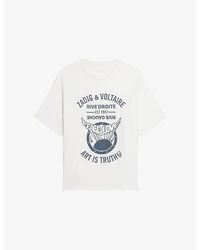 Zadig & Voltaire - Berry Graphic-Print Short-Sleeve Cotton T-Shirt - Lyst