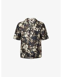 Jonathan Simkhai - Casper Floral-Print Silk Shirt - Lyst