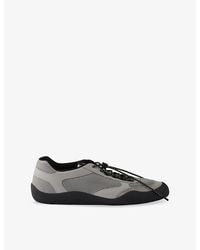 Prada - Speedrock Leather And Mesh Trainers - Lyst