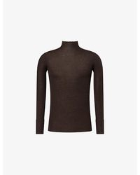 Rick Owens - Turtle-Neck Ribbed Knit-Wool Top - Lyst