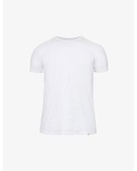 Orlebar Brown - Sammy Marled Crewneck Cotton-Jersey T-Shirt - Lyst