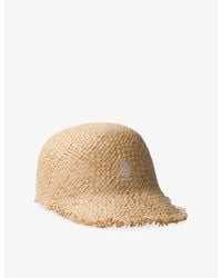 Prada - Logo-Embellished Raffia Baseball Cap - Lyst