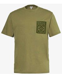 Loewe - Anagram-appliqué Relaxed-fit Cotton-jersey T-shirt - Lyst