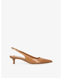 Steve Madden - Kittie Faux-Leather Slingbacks - Lyst