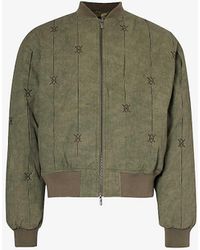 Daily Paper - Rasal Brand-embroidered Regular-fit Cotton Bomber Jacket - Lyst