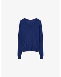 JOSEPH - Cashair V-Neck Cashmere Jumper - Lyst