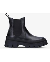 Kurt Geiger Heeled Black Leather Ankle Boots High Block Heel  RRP £189 Size 7/9