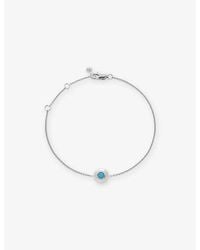 Monica Vinader - December Birthstone Sterling- And Chain Bracelet - Lyst