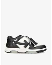 Off-White c/o Virgil Abloh - Out Of Office Logo-embroidered Leather Low-top Trainers - Lyst