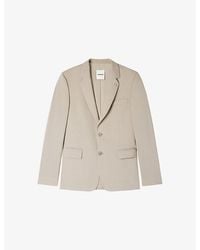 Sandro - Regular-Fit Single-Breasted Wool Blazer - Lyst