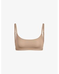 Skims - Fits Everybody Scooped Stretch-Woven Bra Xxxl - Lyst