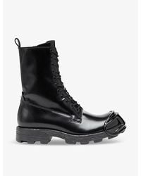 DIESEL - D-Hammer Bt D Toe-Guard Leather Boots - Lyst