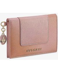 BVLGARI - Serpenti Forever Leather Card Holder - Lyst