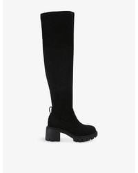 KG by Kurt Geiger - True Heeled Suede Knee-High Boots - Lyst